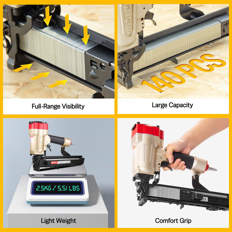 PW2638-L 16Ga Pneumatic Upholstery Stapler 1'' Crown