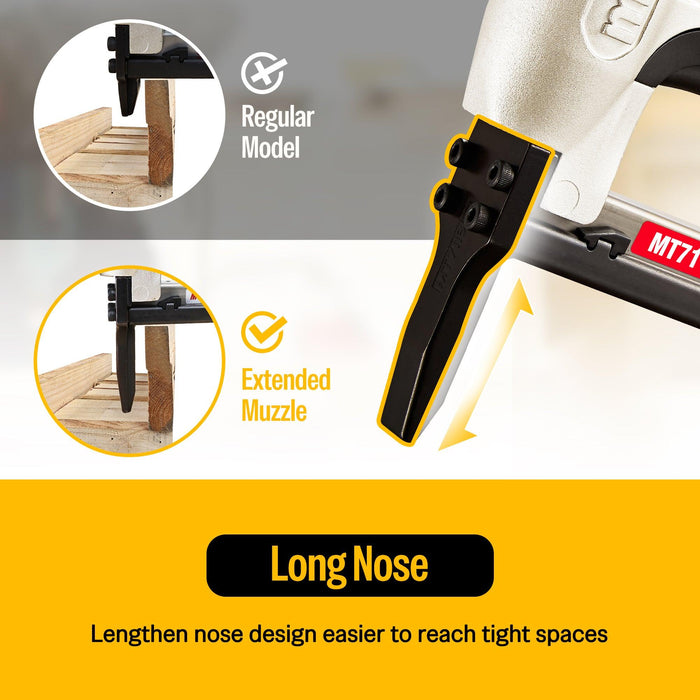 upholstery stapler with long nose-meite