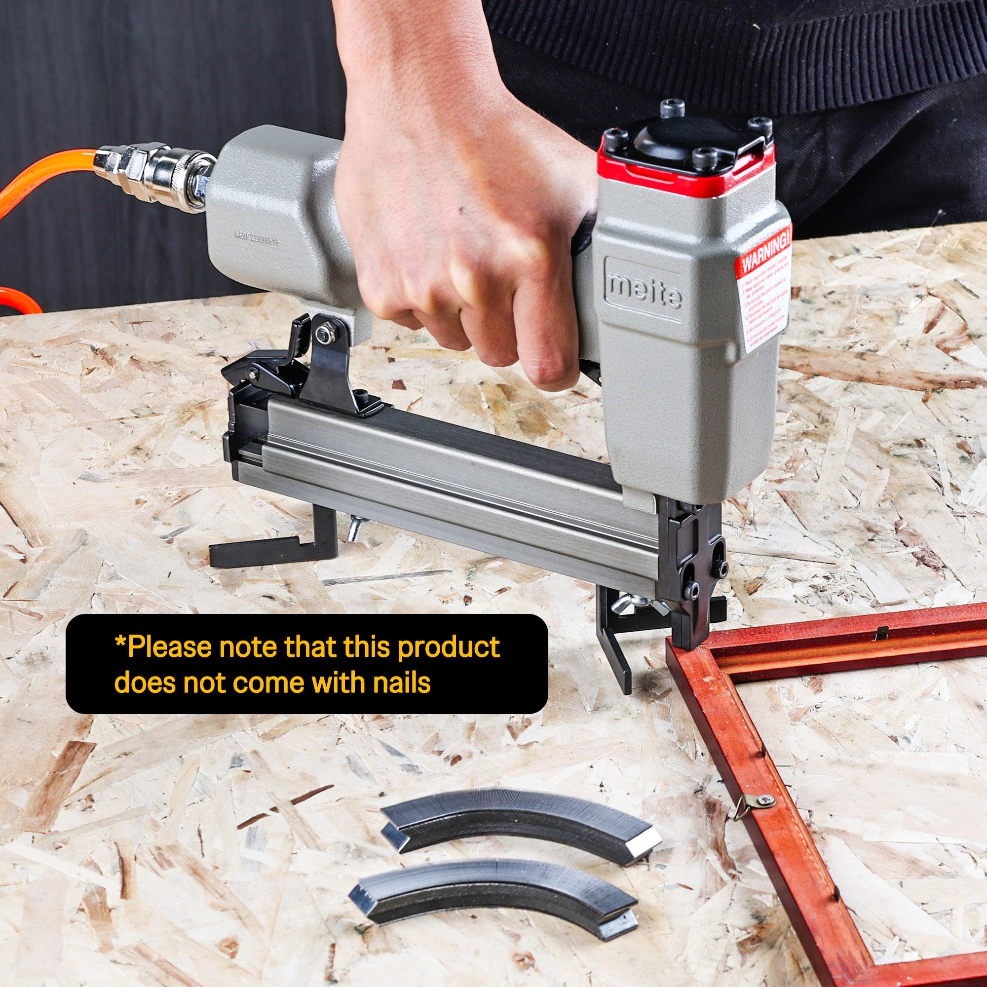Meite USA V1015B Pneumatic V-Nailerr with V-nails for Picture