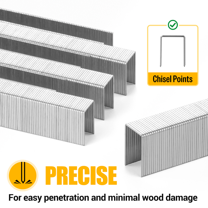 chisel points staples for easily penetrate to material