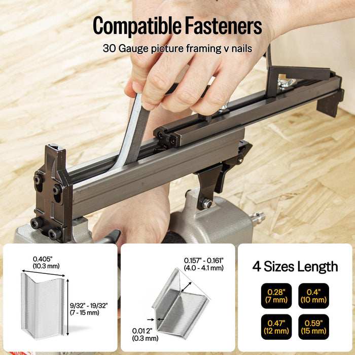 Picture frame nail gun