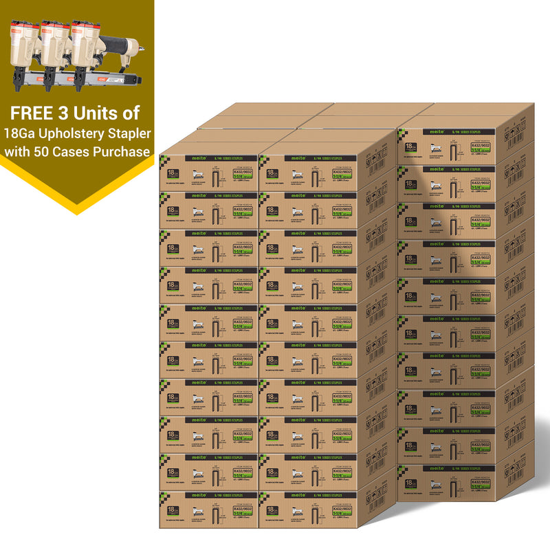 18Ga 1/4" Narrow Crown Staples in Bulk (5-50 Cases)