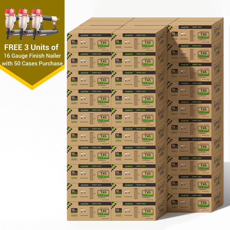 16Ga Galvanized Finish Nails in Bulk (5-50 Cases)