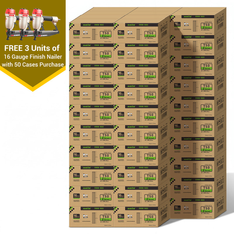 16Ga Galvanized Finish Nails in Bulk (5-50 Cases)