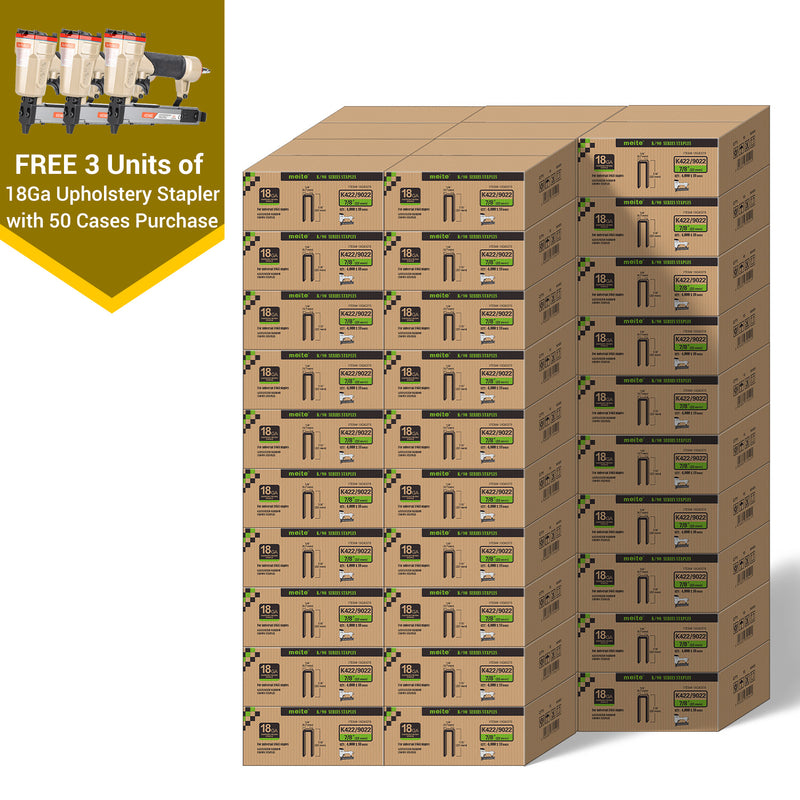 18Ga 1/4" Narrow Crown Staples in Bulk (5-50 Cases)