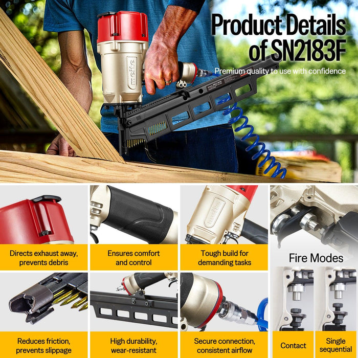 SN2183F 21 Degree Pneumatic Framing Nailer
