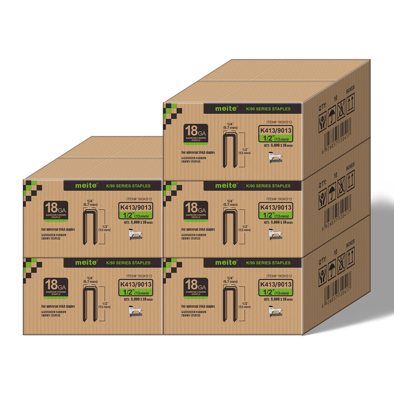 18Ga 1/4" Narrow Crown Staples in Bulk (5-50 Cases)