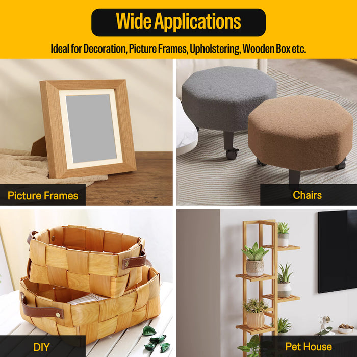 fine wire staples used for woodworking , upholstery