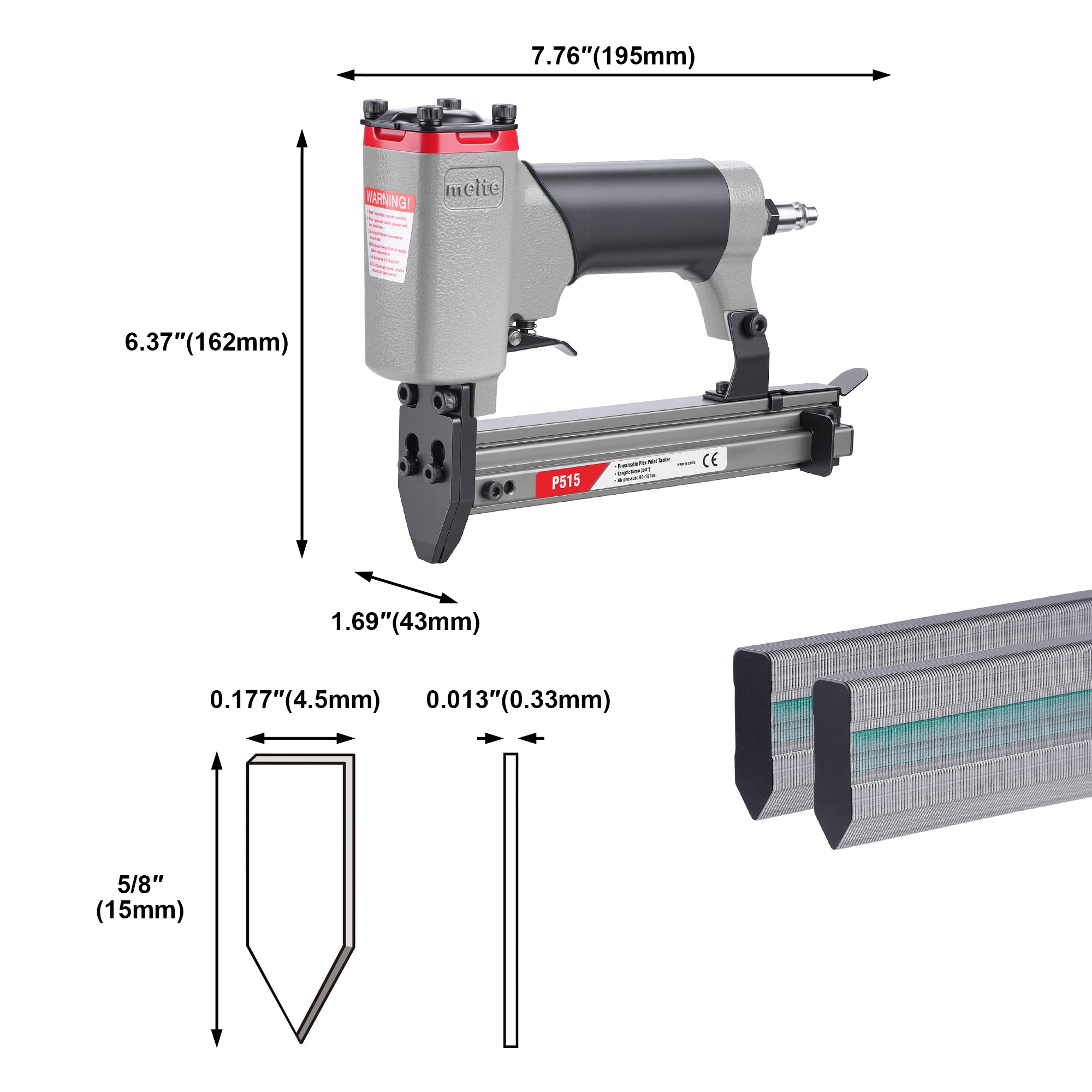 Meite USA P515 Pneumatic Point Driver for Picture Framing — MEITE USA