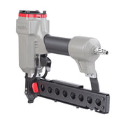 Rear-side view of meite USA 440KB 18Ga 1/4'' Crown Pneumatic Upholstery stapler in white background