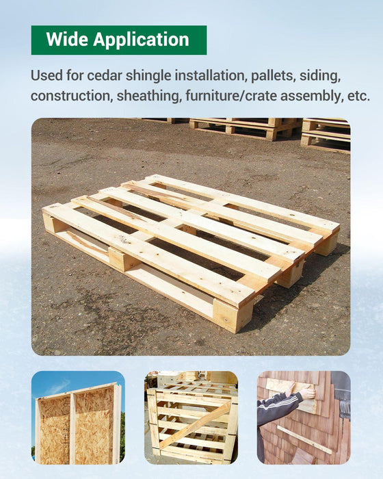 16GA 1/2" Crown 1-1/4" to 2" Leg Length Galvanized Staples--GS16 - MEITE USA