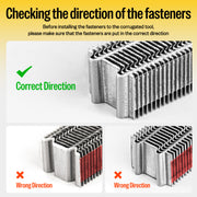How to load nails for nails for corrugated nailer