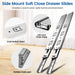 Soft Close Sidemount Drawer Slides 10-22 Inches Full Extension Ball Bearing - MEITE USA