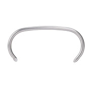 A Meite USA 14 gauge 1-1/2" crown 304 stainless steel hog ring displayed individually on a white background