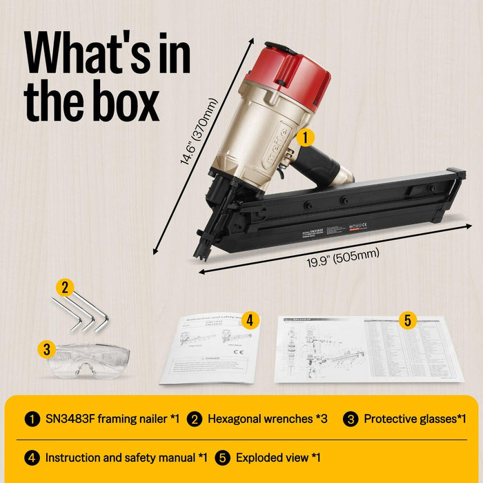 SN3483F 30 Degree Pneumatic Framing Nailer