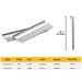 Table information about Meite USA 16Ga L-cleat flooring nails in 1-1/2'' to 2'' length