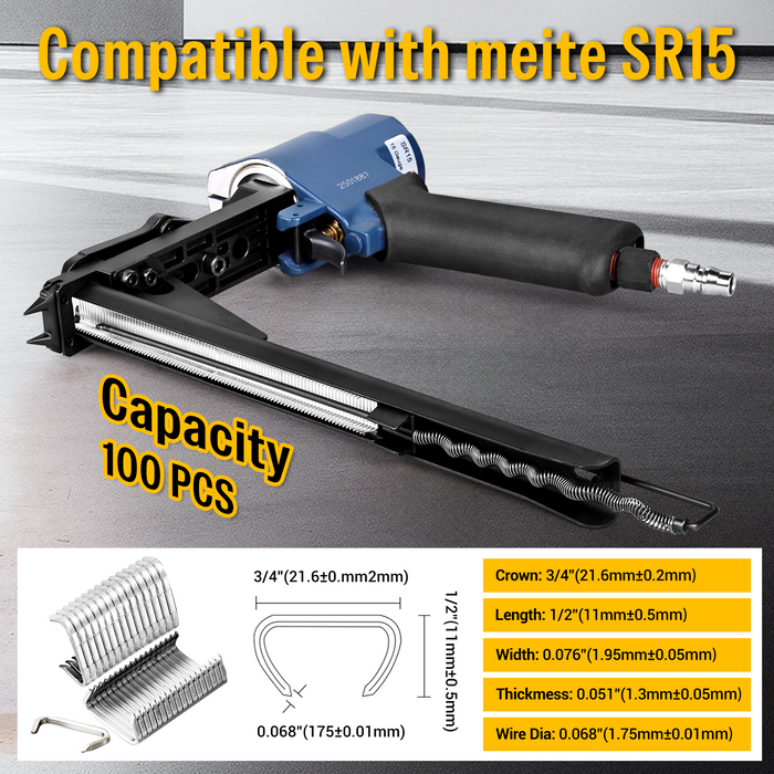 Hog ring plier with large capacity