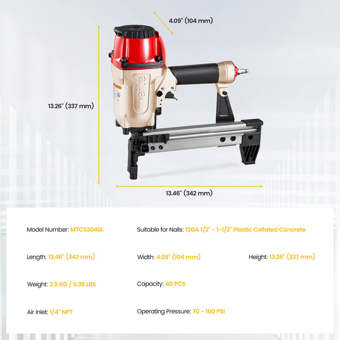 pneumatic concrete nail gun- MEITE USA