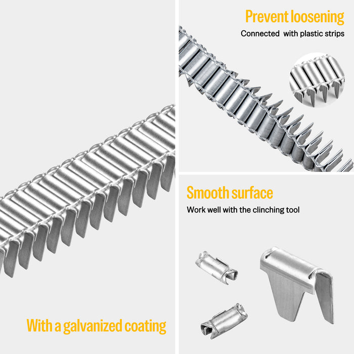 galvanized coating clinch clips