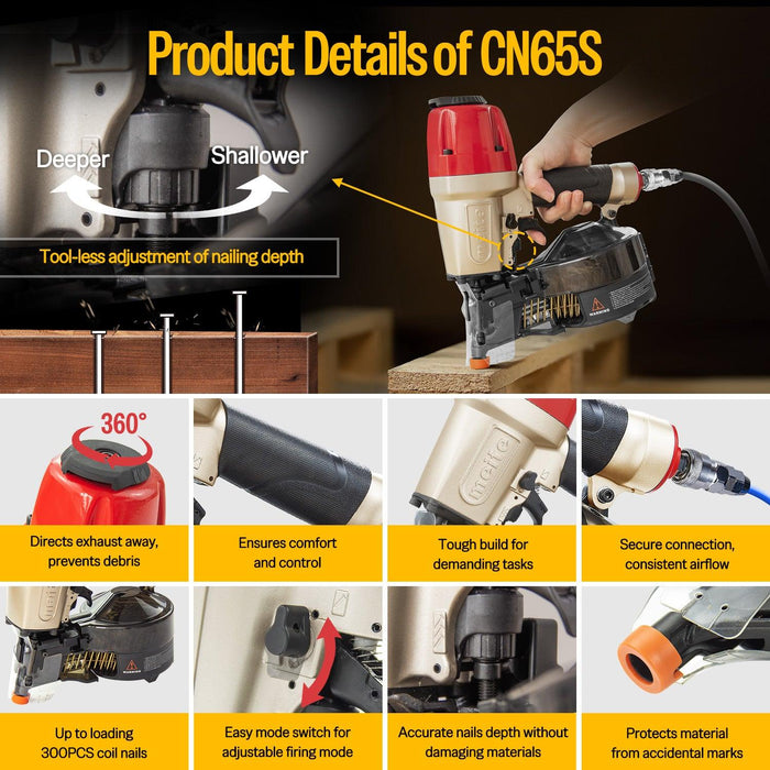 Pneumatic fencing nailer