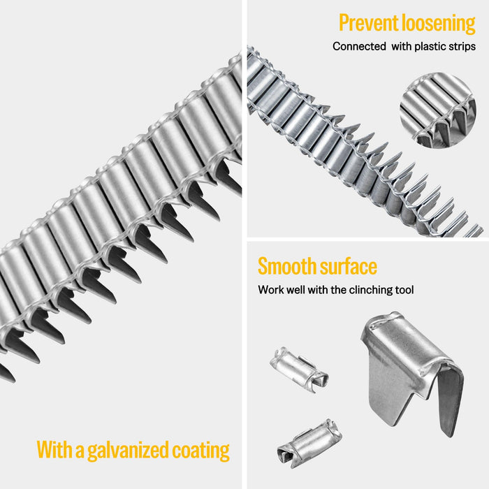 galvanized coating clinch clips