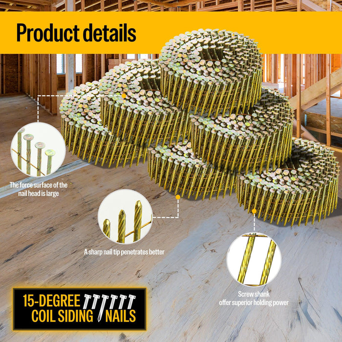 Galvanized siding nails