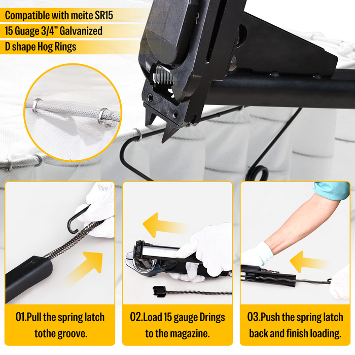 meite D shape hog ring gun
