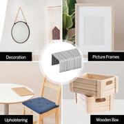 Application of meite USA 21GA 1/2'' crown 304 stainless steel upholstery staples such as picture frames, chair, furniture, handicrafts, upholstering, fabric, etc.