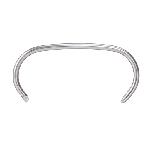 A Meite USA 14 gauge 1-1/2" crown hog ring displayed individually on a white background
