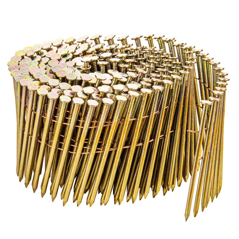 3” x 0.120” Coil Siding Nails - Galvanized Smooth Shank