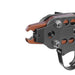 Close-up of Jaw of Meite USA SC7C-I2 15Ga 3/4" Crown Pneumatic Hog Ring Tool in white background