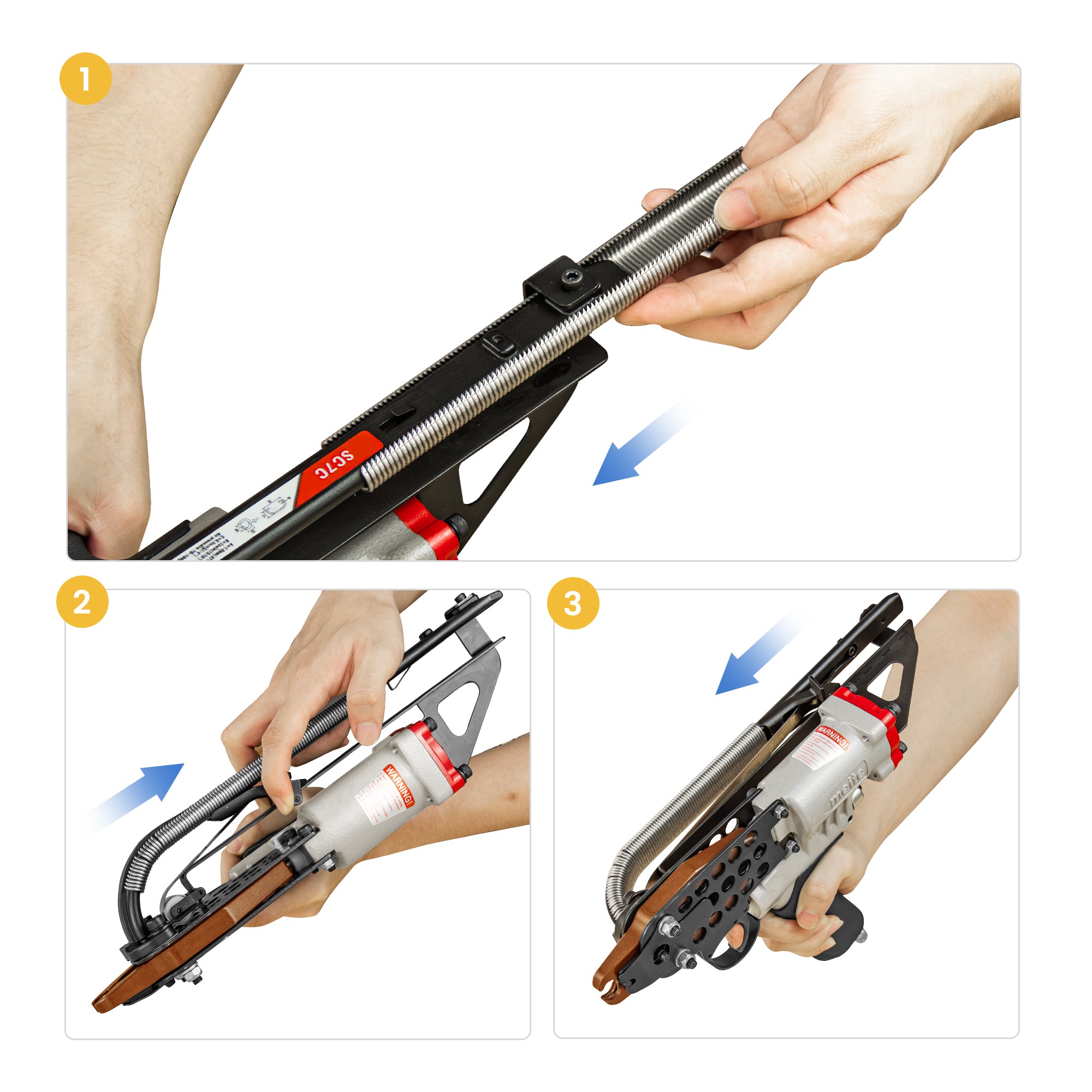 Meite USA SC7C 15Ga Pneumatic Hog Ring Gun - C Ring Pliers — MEITE USA
