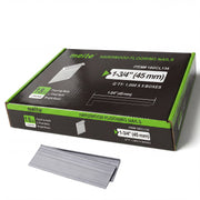 Meite USA 18Ga 1-3/4 inch length L-cleat flooring nails, 5 boxes in one case, 5,000 PCS in total, in white background