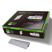 Meite USA 18Ga 1-1/2 inch length L-cleat flooring nails, 5 boxes in one case, 5,000 PCS in total, in white background