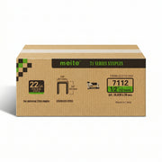 Meite USA case pack containing 20 boxes of 22Ga 3/8-inch crown 1/2'' length 304 stainless steel upholstery staples with 10020 pieces per box on a white background
