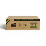 One case pack of meite USA 23 gauge 1/2 inch length pin nails, 10000 piece per box, 48 boxes in total in white background