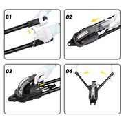 Operating guide of meite USA MTHC45 11Ga Manual Hog Ring Tool in white background