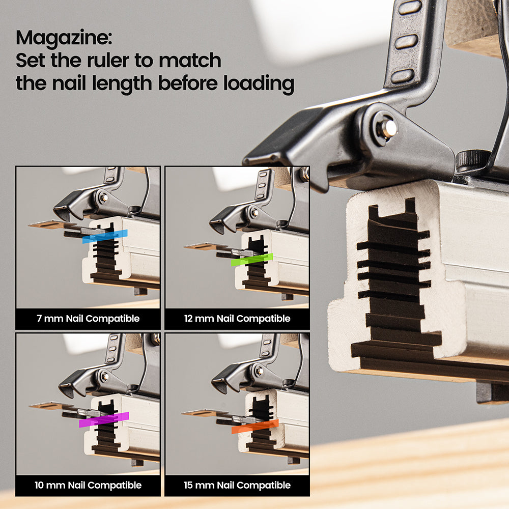 Meite USA V1015B Pneumatic V-Nailerr with V-nails for Picture