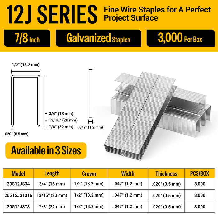 1/2 inch crown staples