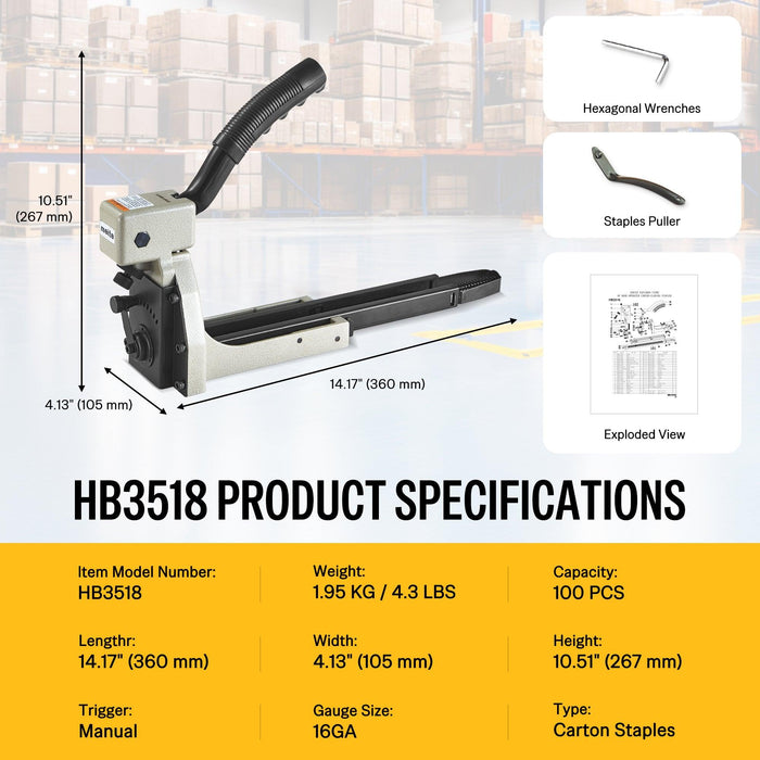 shipping box stapler