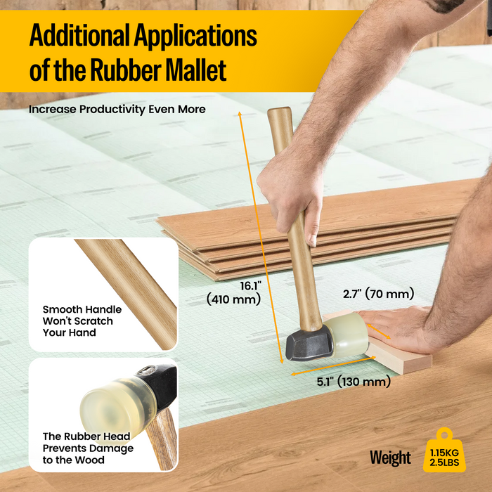 MFS50 Pneumatic Flooring Stapler with Mallet