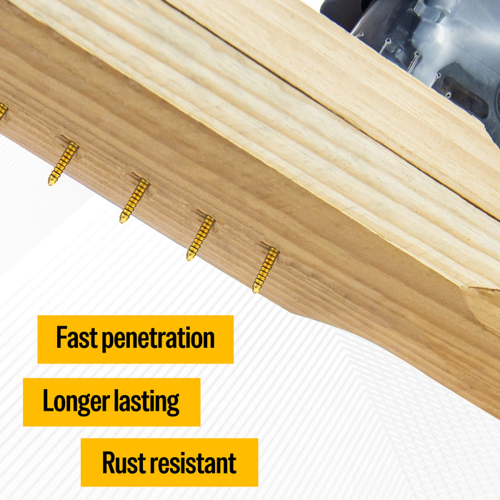 1-1/2" × .083" Coil Siding Nails - Galvanized Ring Shank