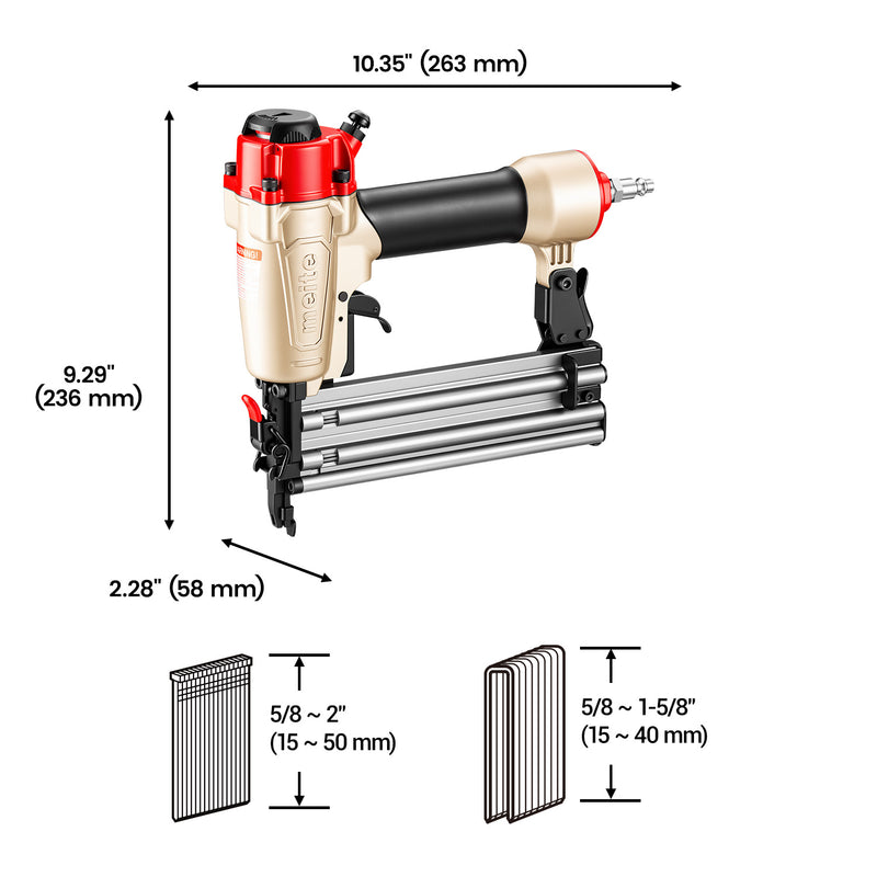 FK5040 18Ga 2 In 1 Pneumatic Brad Nailer / Stapler with Fasteners