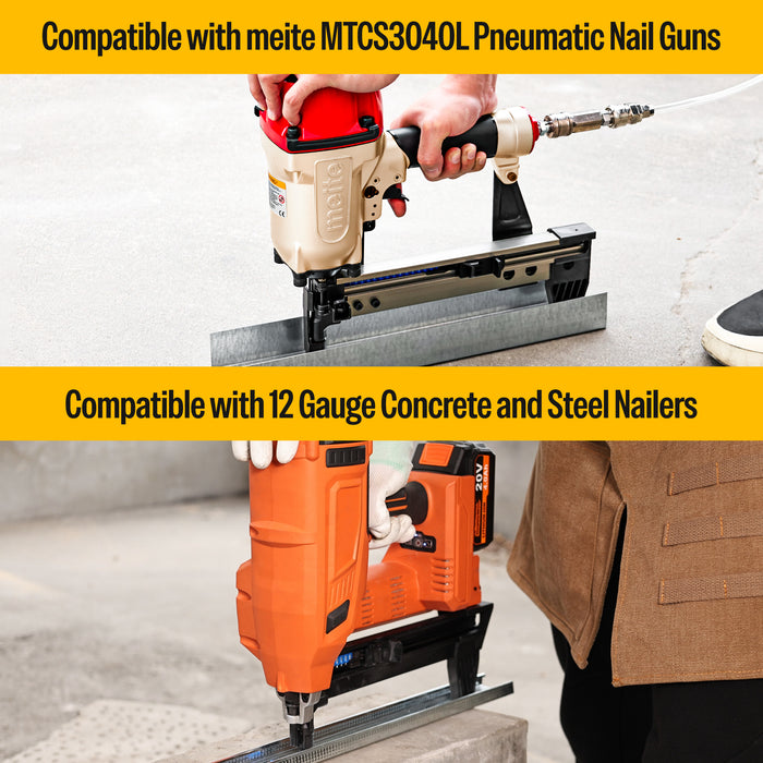 12Ga Plastic Collated Concrete Nails 7/8" to 1-1/2" Length