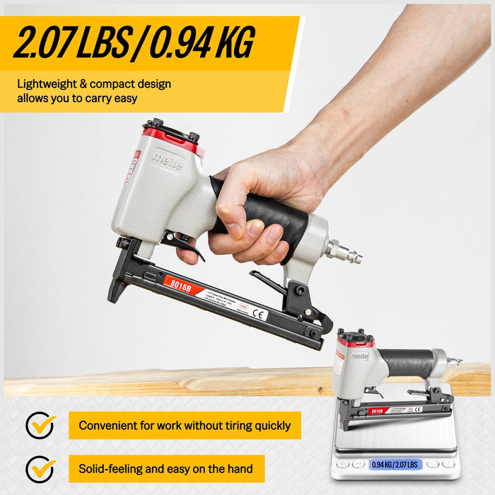 meite MT5016S 20ga. Pneumatic 1/2\ Crown Fine Wire Stapler 6mm-16mm Length