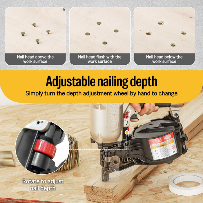 CN65 2-1/2" Pneumatic Coil Pallet Nailer
