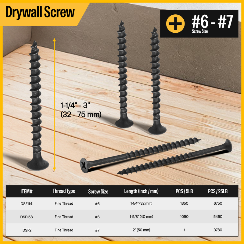 Fine Thread Drywall Screws