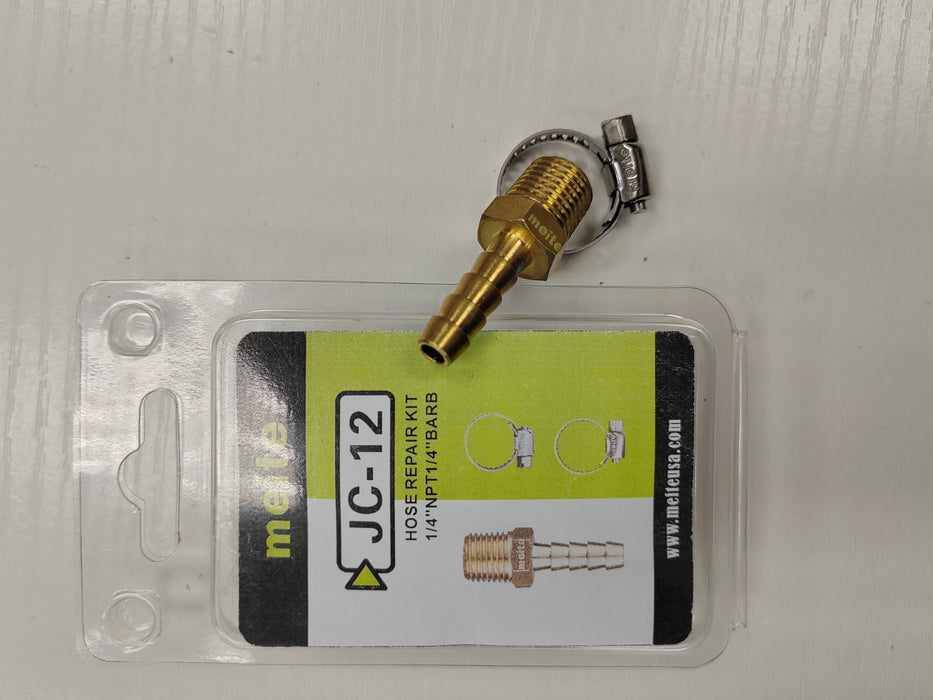 Brass Barb Fitting & Stainless Steel Hose Clamps Kit