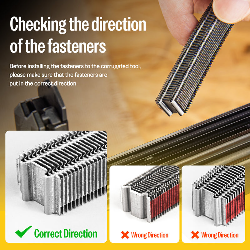 how to load nails for corrugated nail gun