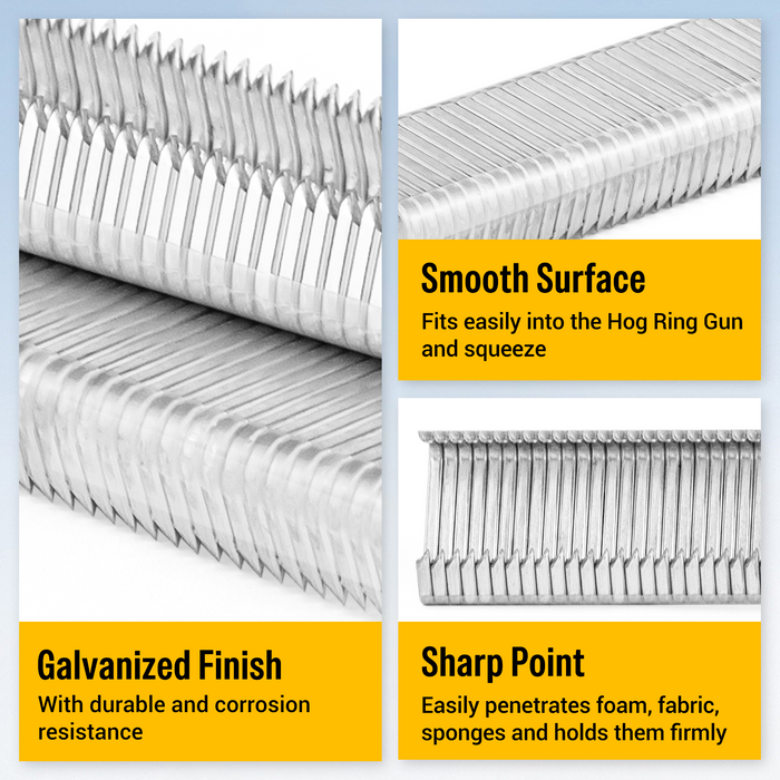 hog rings with galvanized finish